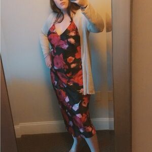 VS long floral dress